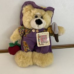 Joelson Gardening Teddy Bear Stuffed Plush Doll Fall Harvest Sunflower Hat Apple