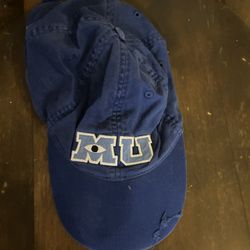 Disney Cruise Line Monsters Inc University MU Distress Adjustable Adult Hat