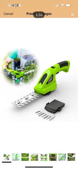 Brand new in box 2 in 1 Handheld Hedge Trimmer & Cordless Grass Shear, 7.2V Electric Grass Trimmer Shrubbery Trimmer, Battery Bush Trimmer Hedge Shear