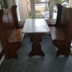 Antique bench & table