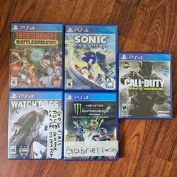 Playstation 4 PS4 video games 10 dollars each or all for 30
