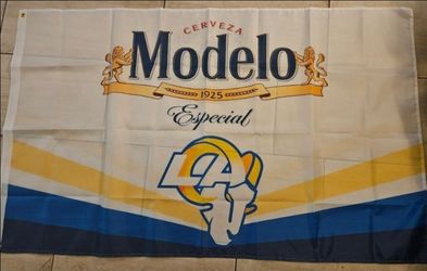 Modelo Rams Flag 5ftx3ft $20 Firm On Price