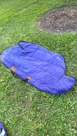 Big D purple used horse blanket 70” long