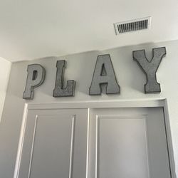 Metal PLAY Letters - 20”