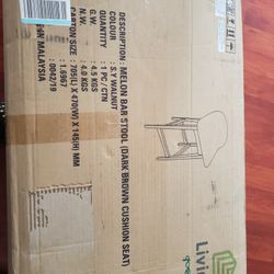 Walnut Color Bar Stool