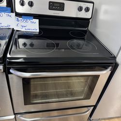 Electric stove glass top