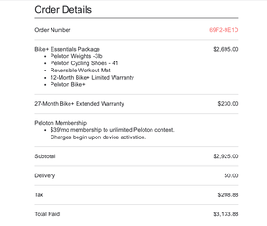 2020 Peloton Bike Plus, Needs Some Love, Rancho Santa Margarita