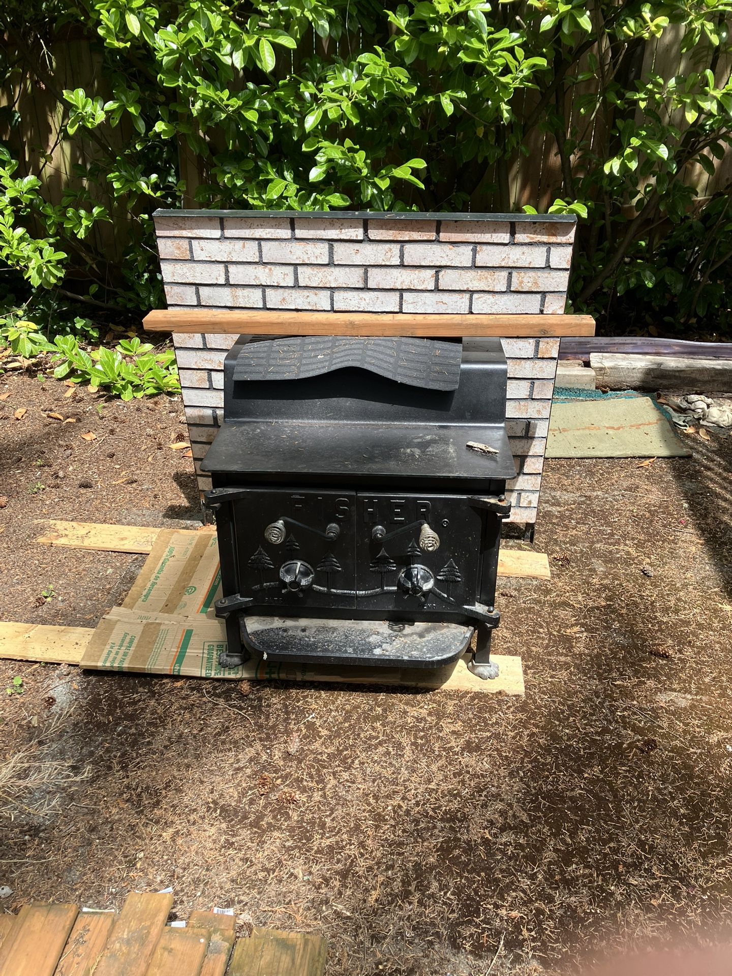 Fisher Wood Burning Stove And Panels