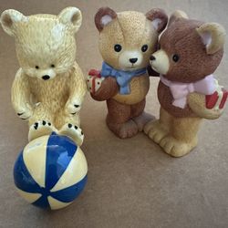 Teddy Bear Figurine anthropomorphic Figurines 