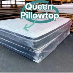Queen Mattress Set PillowTop – Brand New –  Same Day Delivery Available 🚚
