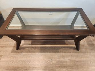 Wood and Glass Table