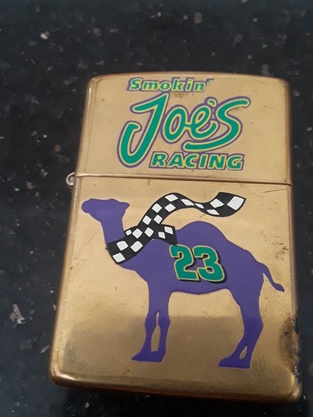 Rare Zippo Lighter Smokeing Joes Raceing