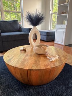 African drum round table