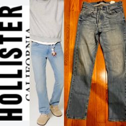 HOLLISTER CALIFORNIA SLIM STRAIGHT EPIC FLEX denim jeans size w 29/L32