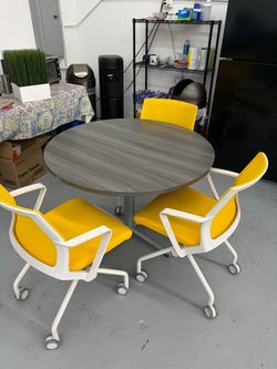 Table and Office Chairs