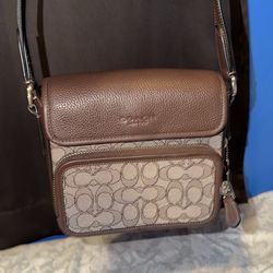 Coach bag w/ matching card holder
