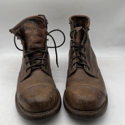 Chippewa vintage 6” Aldrich Service Boot Brown Leather Sole Men’s Size 10.5 M 