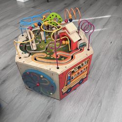 Wooden Activity Cube