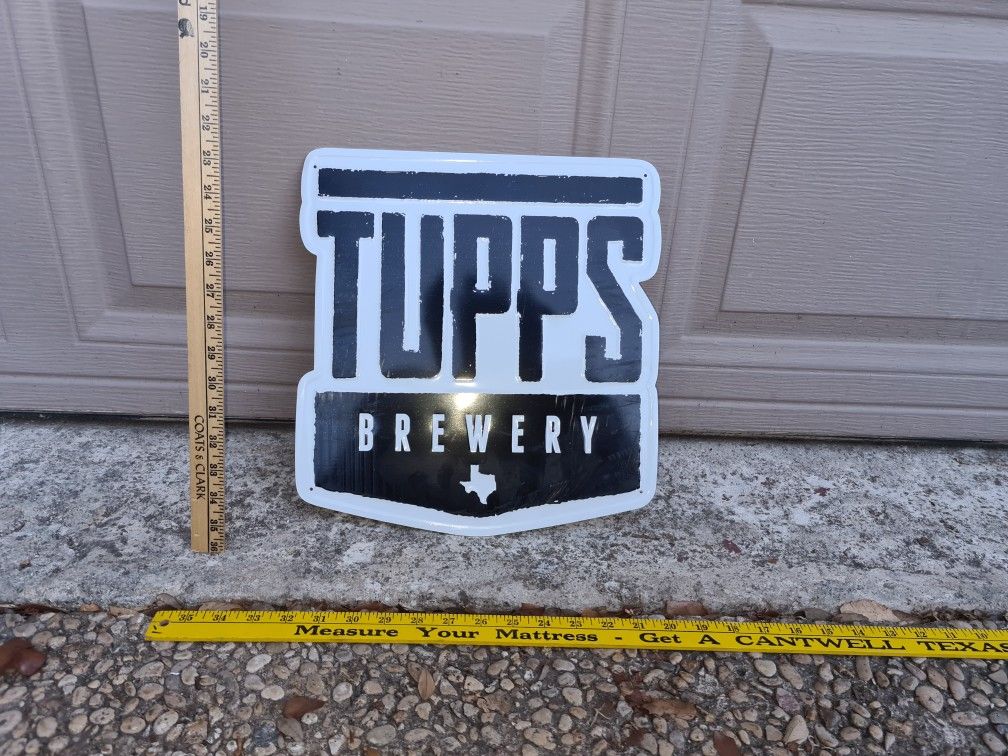 Tupps Brewery Craft Beer Advertising Tin Sign