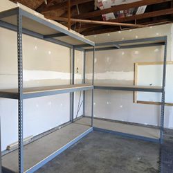 84 in W x 24 in D Garage Office Storage Rack Stock Supply Shelving Similar To Uline Shelves Delivery Available