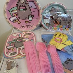 Pusheen The Cat Birthday Party Supplies For 10 People 