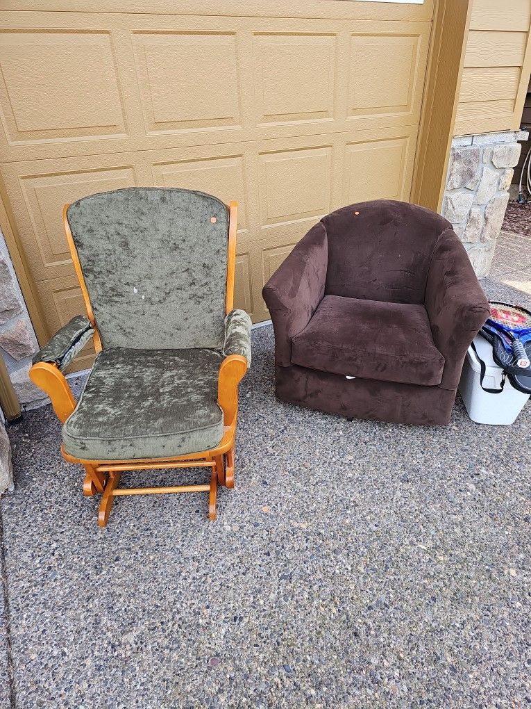 barrel chair and Swivel Chair
