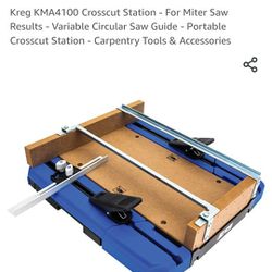 Kreg KMA4100 Crosscut Station - For Miter Saw Results