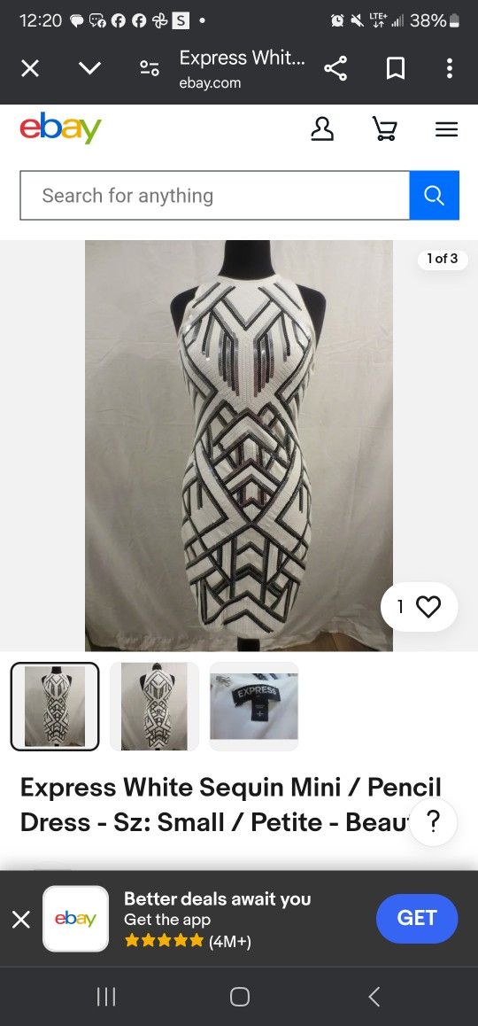 NEW- EXPRESS SEQUIN DRESS