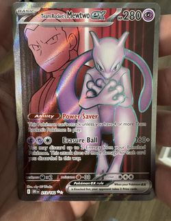 Mewtwo Pokémon Card Team Rocket Ex