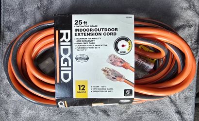 Ridgid Extension Cord 12 Gauge 25ft.