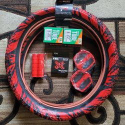 NEW Bicycle Bmx Parts Bundle 20" Red