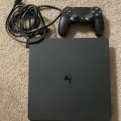 PS4- Black With Controller