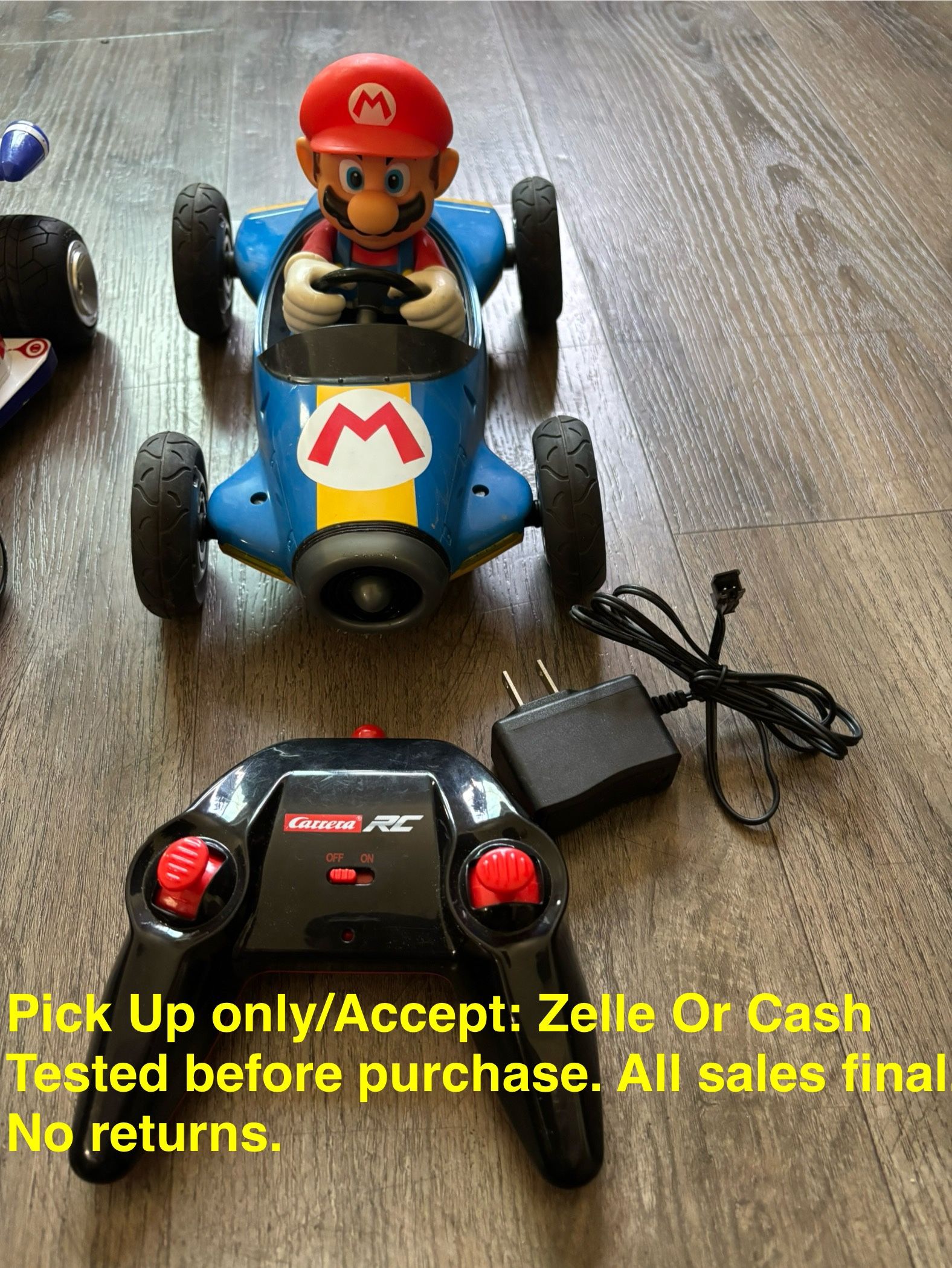 Kart Mach 8 Mario 1: 18 Scale 2.4 Ghz Remote Radio Control Car with Rechargeable Lifepo4 Battery - Kids Toys Boys/Girls