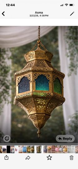 Moroccan Brass Filigree Flush Mount Ceiling Light