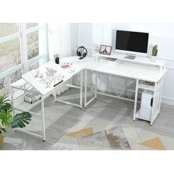 Corner Desk With Drawing Board