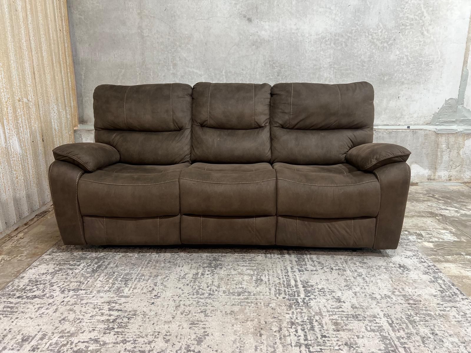 Couch Sofa 3 Seater Manual Recliner Couch for Sale in Dallas, TX OfferUp
