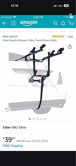 Allen Sports Deluxe 2-Bike Trunk Mount Rack