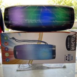 portable speaker with LED lights