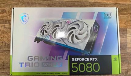 MSI GeForce RTX 5080 Gaming Trio White OC GPU
