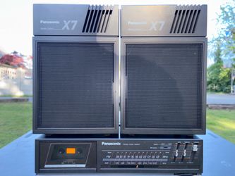 Panasonic SG-X7 Stereo System AM/FM Tuner Cassette & Record Player Tested