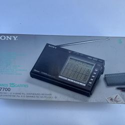 SONY ICF-7700 RADIO 15 BANDS FM/LW/MW/SW PLL SYNTHESIZED RECEIVER . New In Box 