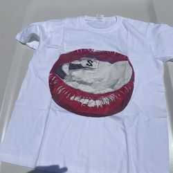 Red Lip Print Oversized T-shirt 