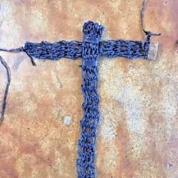 [PERFECT FOR THE HOLIDAY GIFT] Unisex Leather Handmade Tie Cross Couture Fashion Choker Necklace