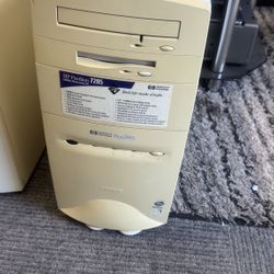 Vintage 1996 Hp Pavilion Desktop Model 7285 With Power Cord 
