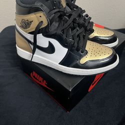 Gold Toe Jordan 1