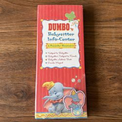 Vintage Disney Dumbo Babysitter Info Center “A Parents’ Resource”. New and Sealed