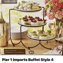 Pier One Imports- 4 Piece Serving Set
