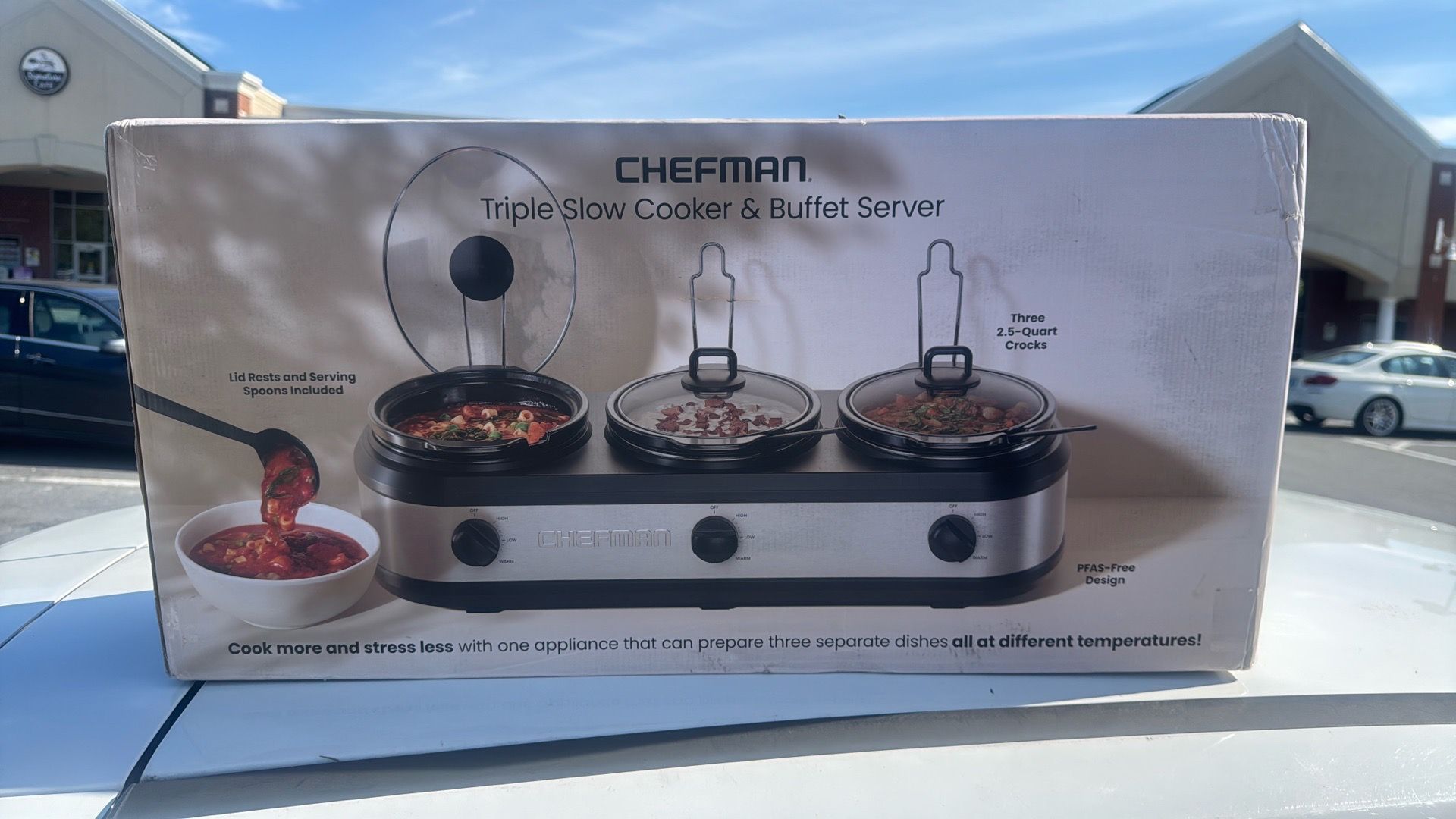 Triple slow cooker