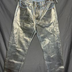 Levis 501 90s Premium Metallic Gold Sheen