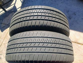 235/55/18 YOKOHAMA 85-100% TREAD DOT 35/23 SET OF 2 MATCHING TIRES 